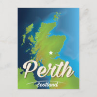 Perth Scotland Travel poster