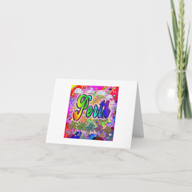 Perth Vista Express Greeting Card (Front)