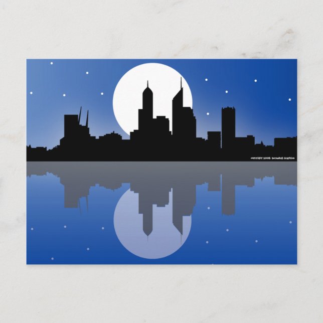 Perth Western Australia Cityscape Postcard (Front)