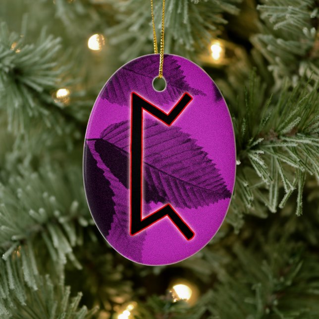Perthro Viking Rune Yule Ornament - Karma! (Tree)