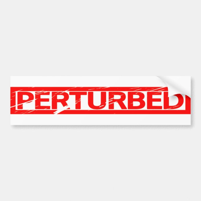 Perturbed Stamp Bumper Sticker (Front)