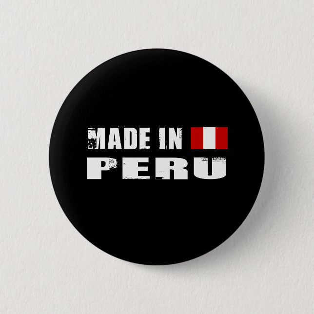 PERU 6 CM ROUND BADGE (Front)