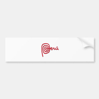 Peru Brand / Marca Peru Bumper Sticker
