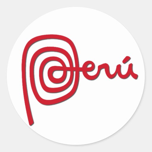 Peru Brand / Marca Peru Round Sticker | Zazzle