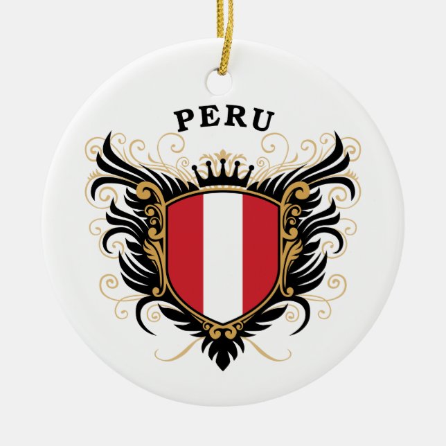 Peru Ceramic Tree Decoration (Front)