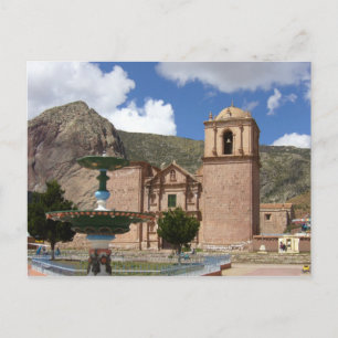 peru church postcard