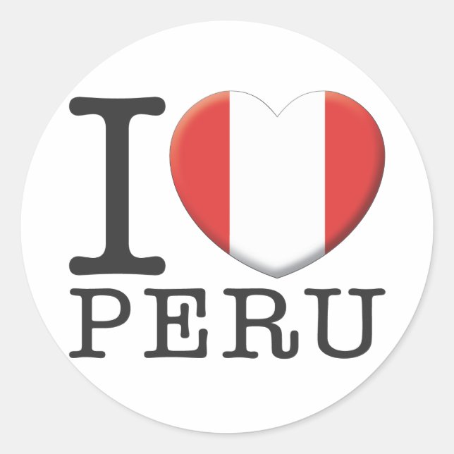 Peru Classic Round Sticker (Front)