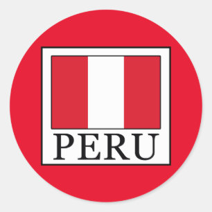 Peru Classic Round Sticker
