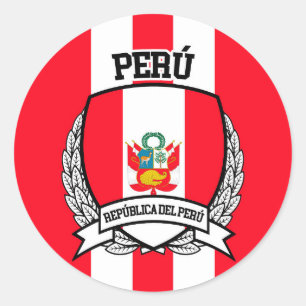Peru Classic Round Sticker