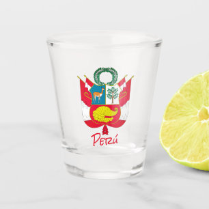 Peru Coat of Arms Shot Glass