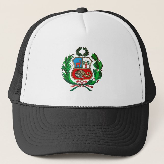 Peru coat of arms trucker hat (Front)