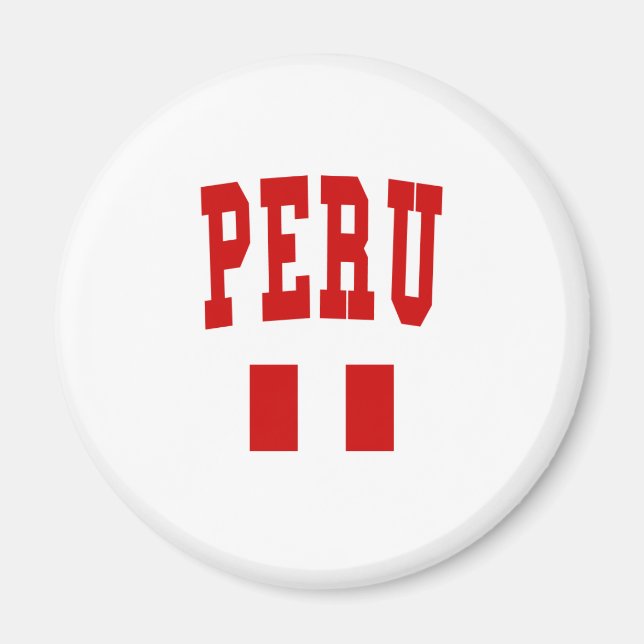 Peru College Style Magnet (Front)