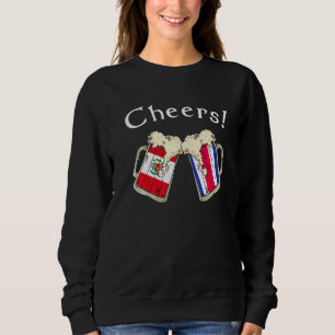 Peru Costa Rica Flag Cheers Beer Grown Patriot Cou Sweatshirt