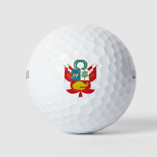 peru emblem golf balls (Front)