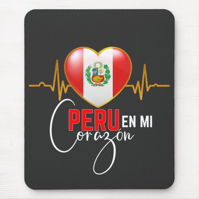 Peru en mi Corazon Peruvian Pride  Mouse Pad (Front)