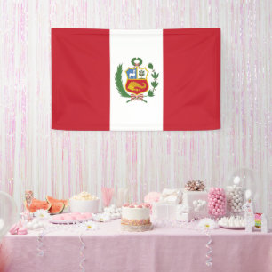 Peru flag banner