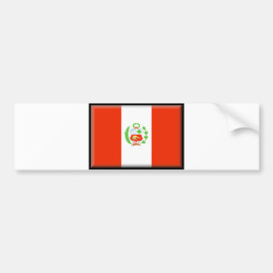 Peru Flag Bumper Sticker