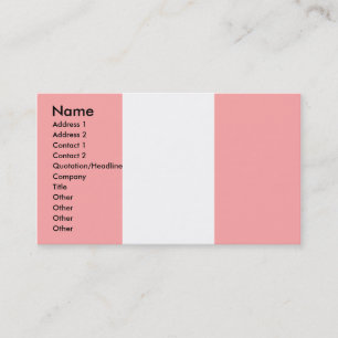 Peru Flag Business Card
