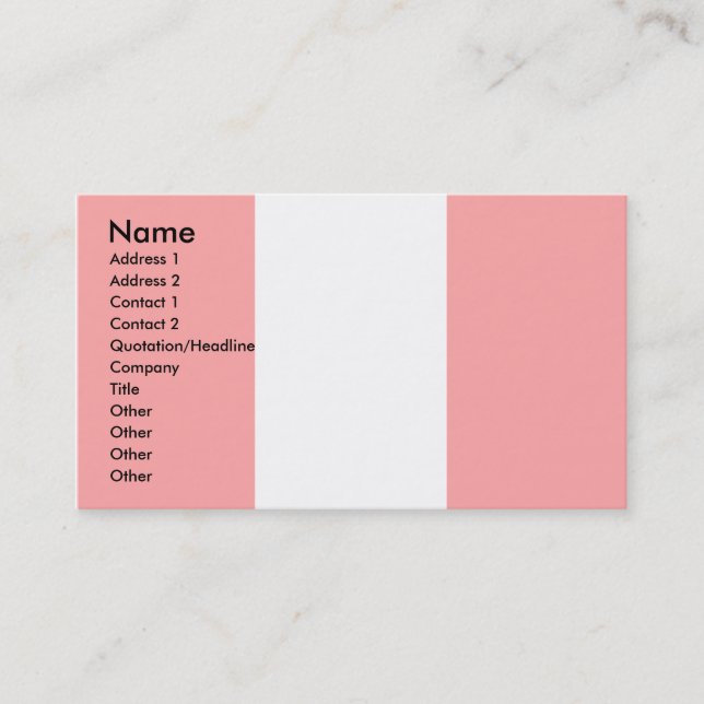 Peru Flag Business Card (Front)