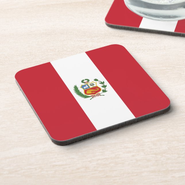 Peru flag coaster (Left Side)