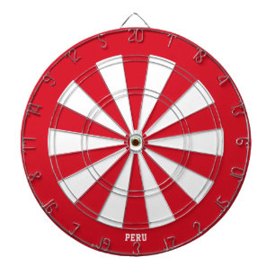Peru Flag Colourful Patriotic Dartboard