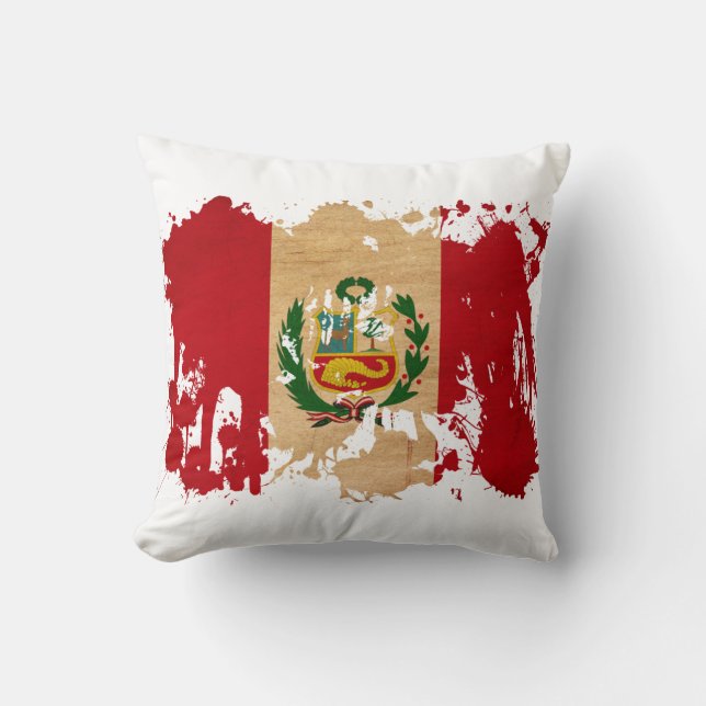 Peru Flag Cushion (Front)