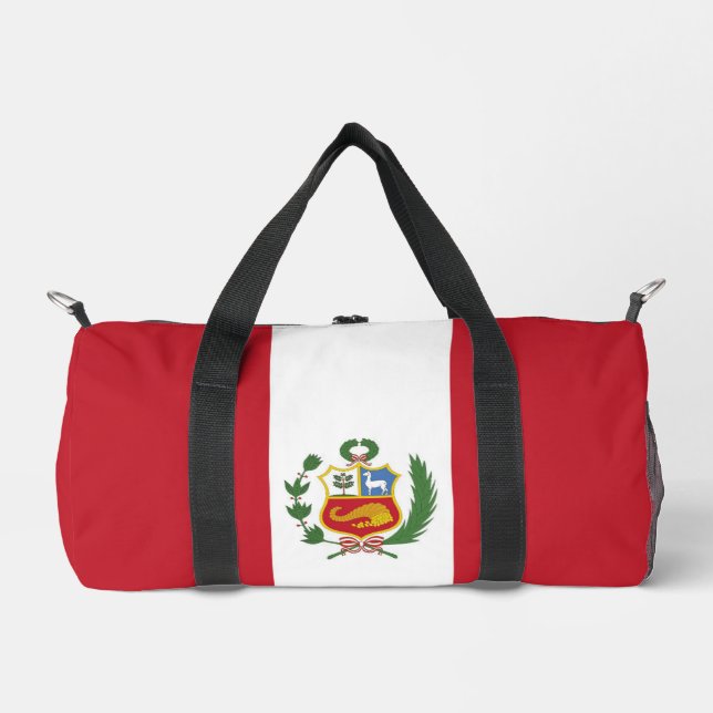 Peru flag duffle bag (Front)