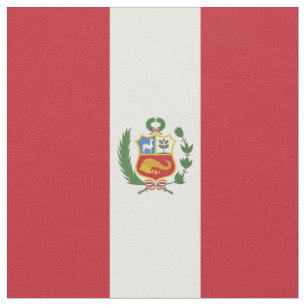 Peru flag fabric