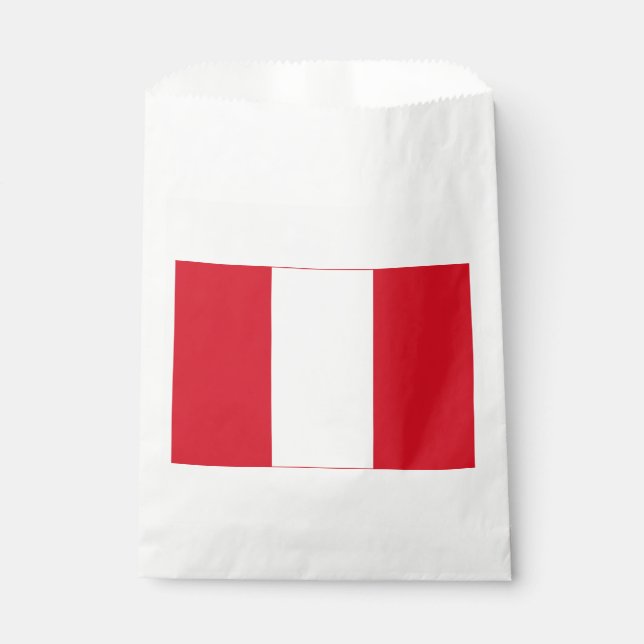 Peru Flag Favour Bag (Front)