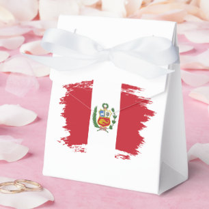 Peru flag favour box