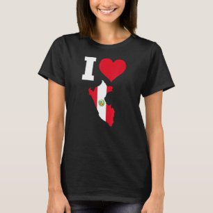 Peru Flag for Peru I Love Peru T-Shirt
