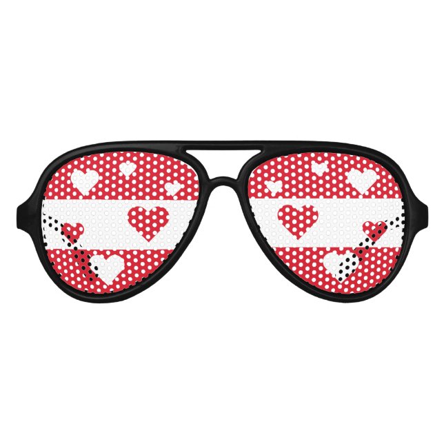 Peru Flag Fun Patriotic Aviator Sunglasses (Front)