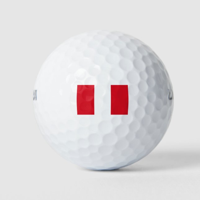 Peru Flag Golf Balls (Front)