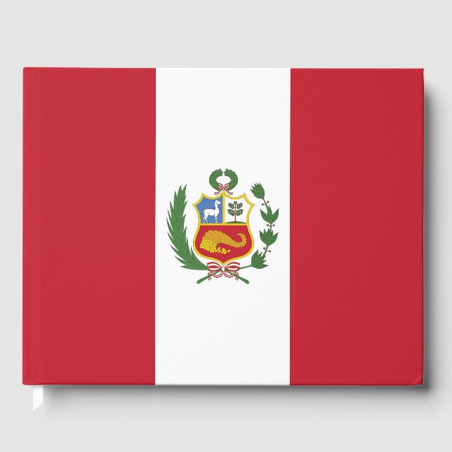 Peru flag guest book (Front)