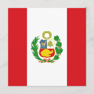 Peru Flag Invitation