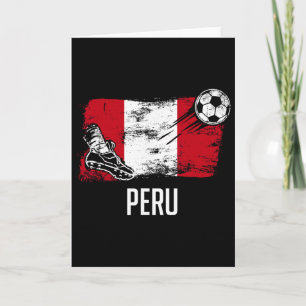 Peru Flag Jersey Peruvian Soccer Team Peruvian  Card
