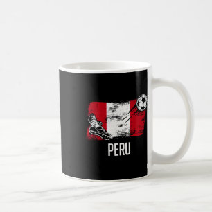 Peru Flag Jersey Peruvian Soccer Team Peruvian Coffee Mug