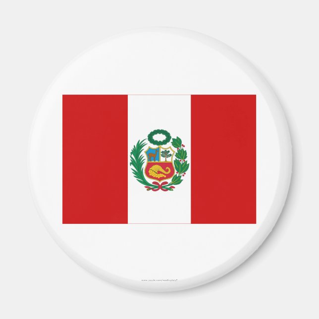 Peru Flag Magnet (Front)