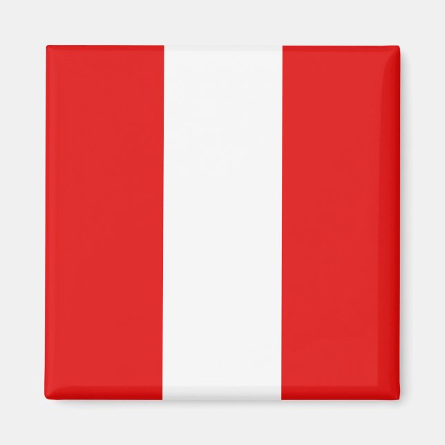 Peru Flag Magnet (Front)