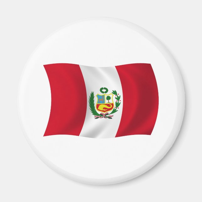 Peru Flag Magnet (Front)