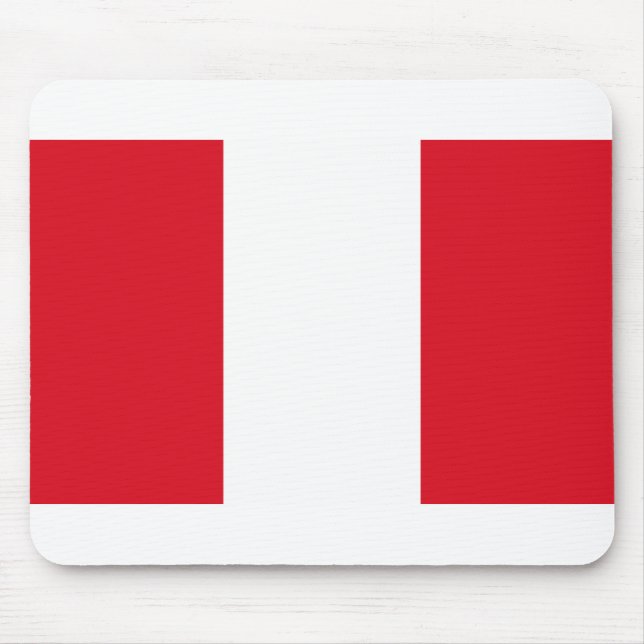 Peru Flag Mouse Pad (Front)