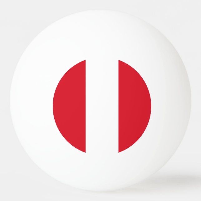 Peru Flag Ping Pong Ball (Front)