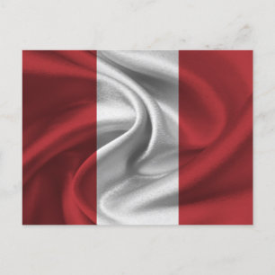 Peru Flag Postcard