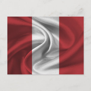 Peru Flag Postcard