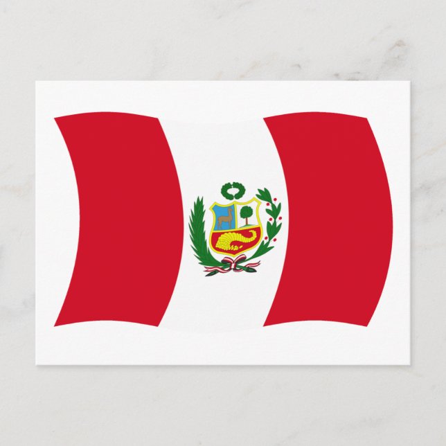 Peru Flag Postcard (Front)
