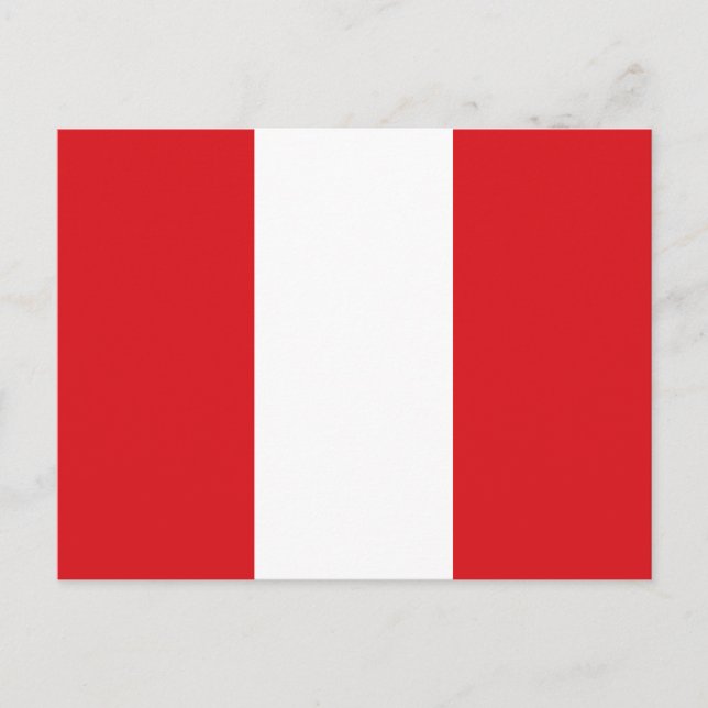Peru Flag Postcard (Front)
