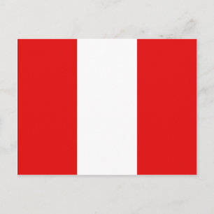 Peru Flag Postcard
