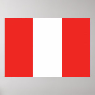 Peru Flag Poster