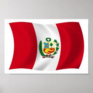 Peru Flag Poster Print