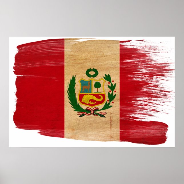 Peru Flag Posters (Front)